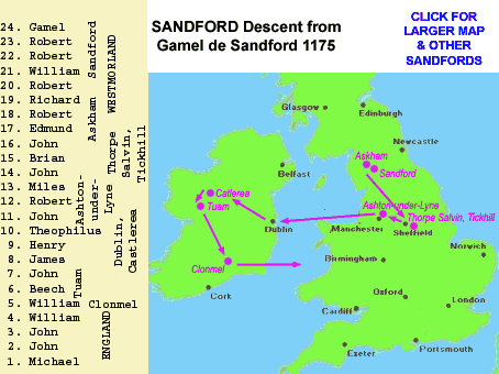 sandford map